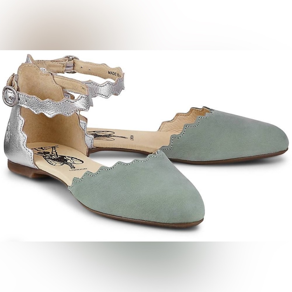 Fly London "Megs" Jade Green Sandal